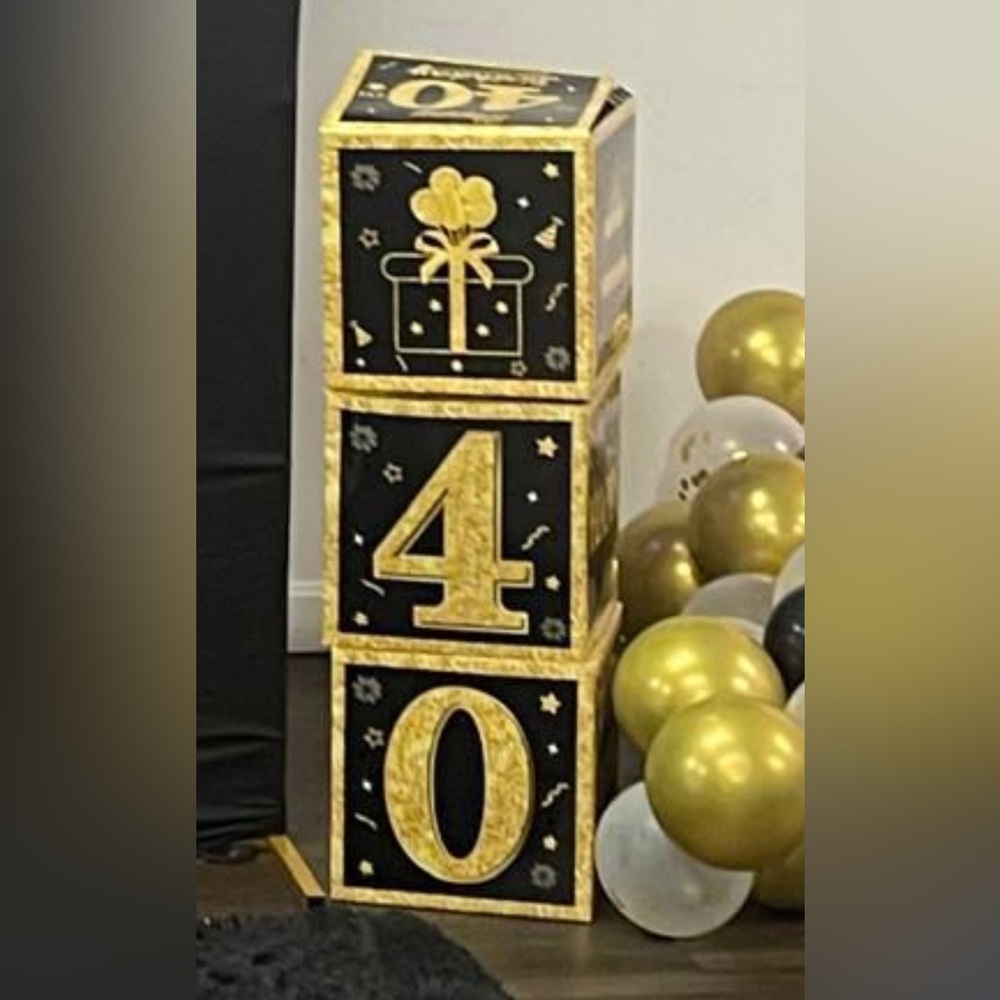 Gold and Black Party Blocks